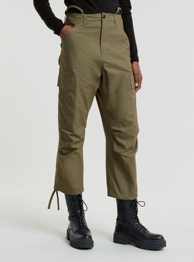 Cargo Cropped Drawcord Pants